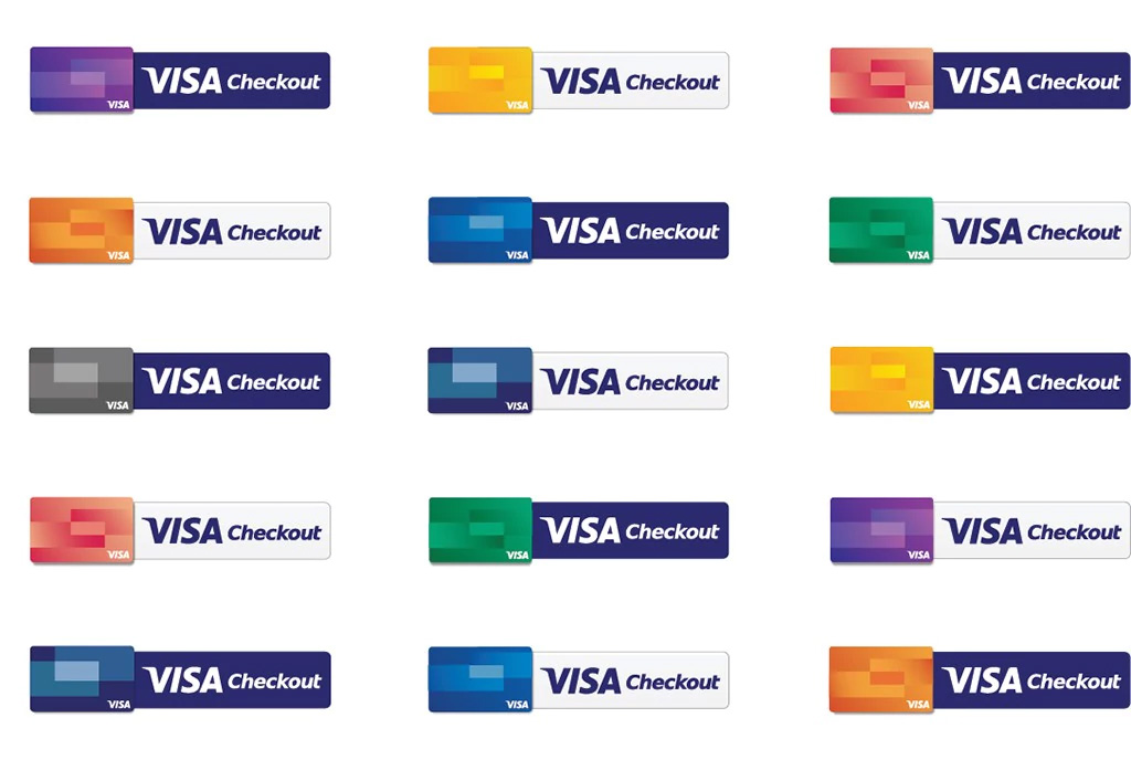 visa-etail-booth-graphics-1024x688 An illustration showcasing different variations of the Visa Checkout button.
