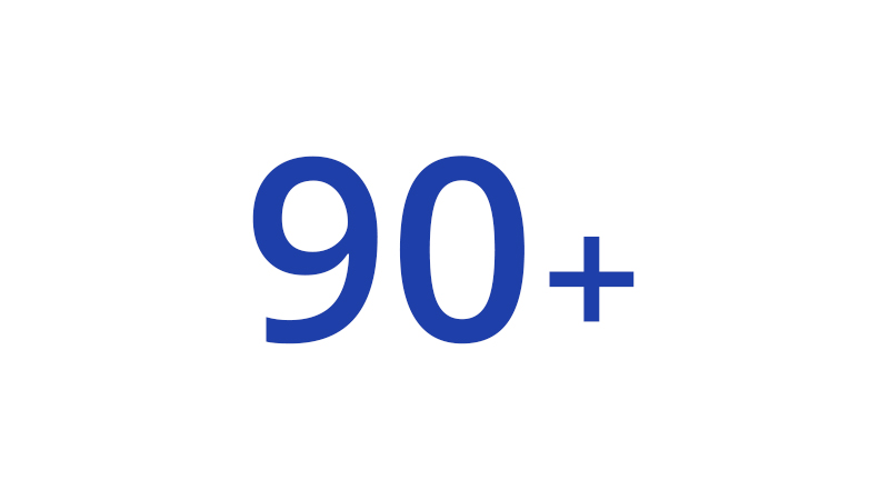 90 plus.